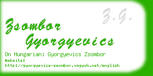 zsombor gyorgyevics business card